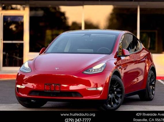 TESLA MODEL Y 2021 5YJYGDEE4MF062633 image